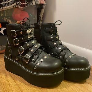 2-3 in. Platform Boots